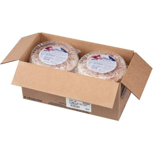 Chef Pierre No Sugar Added Chocolate Cream 10" Pie 1.75 Pound Each - 6 Per Case.