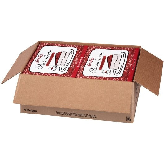Sara Lee Premium 9" Red Velvet Layer Round Cake 3.312 Pound Each - 4 Per Case.