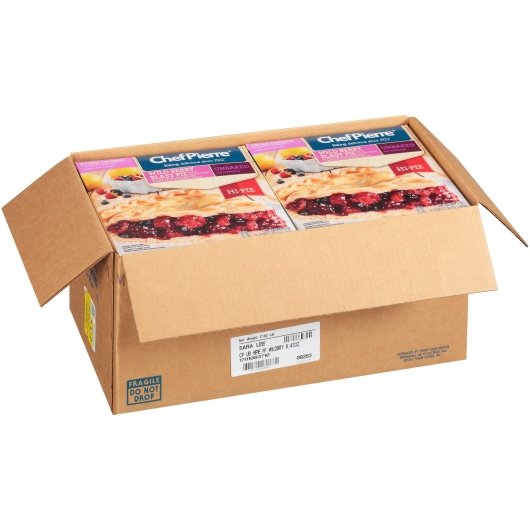 Chef Pierre Wild Berry Blast With Lemon Crust Unbaked Hi-Pie 10" Pie 2.937 Pound Each - 6 Per Case.