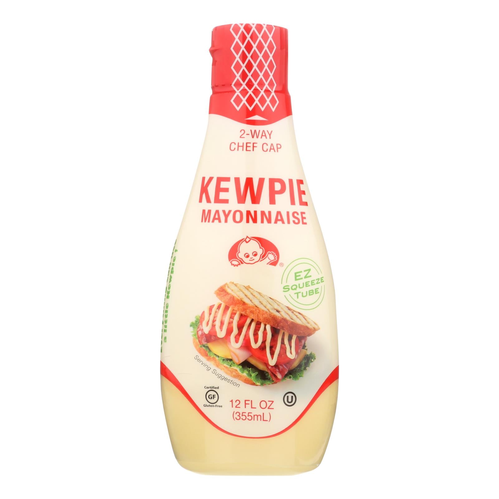Kewpie Squeeze Tube Mayonnaise - Case of 6 - 12 Ounce