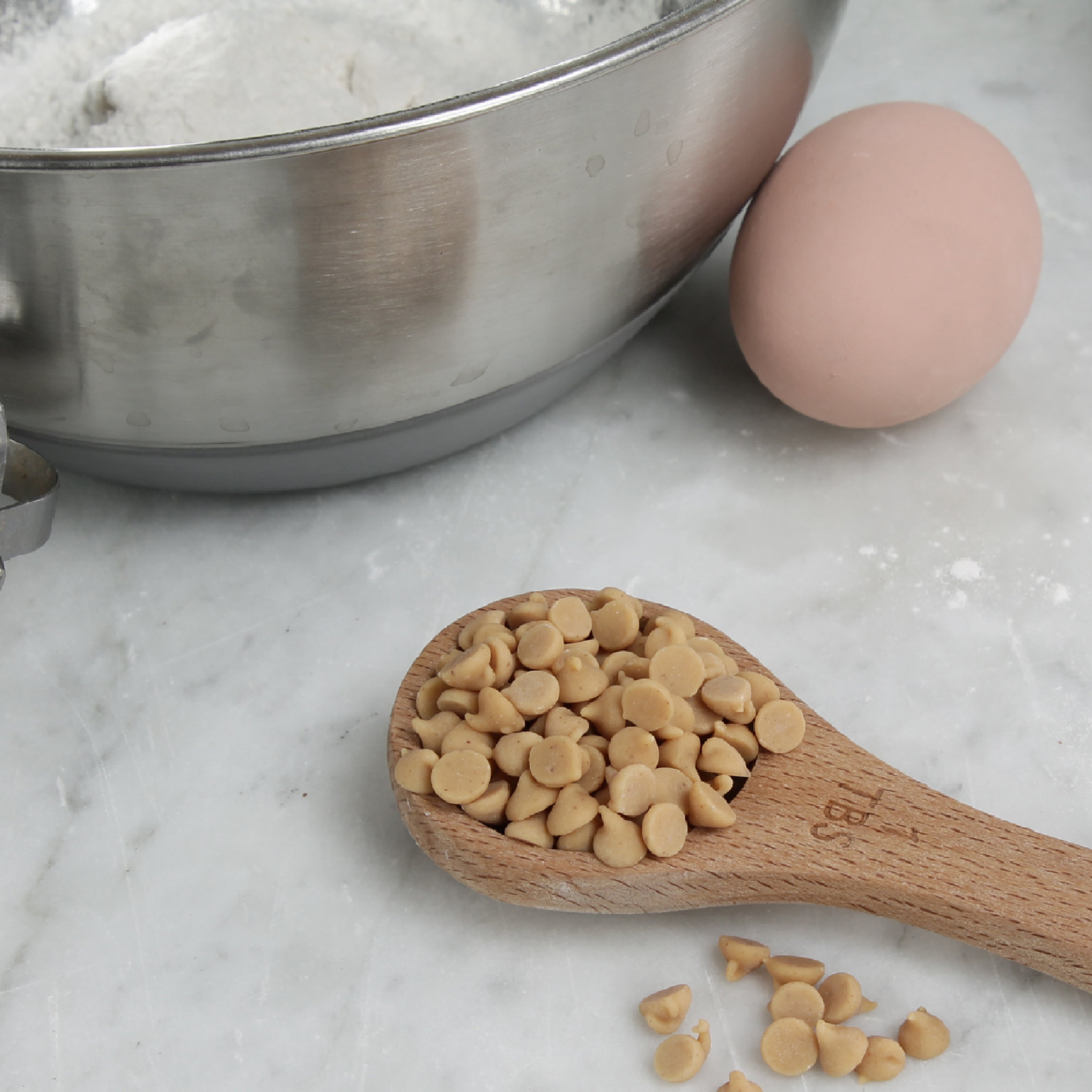 Box Hershey Pb Chips Mini M 25 Pound Each - 1 Per Case.