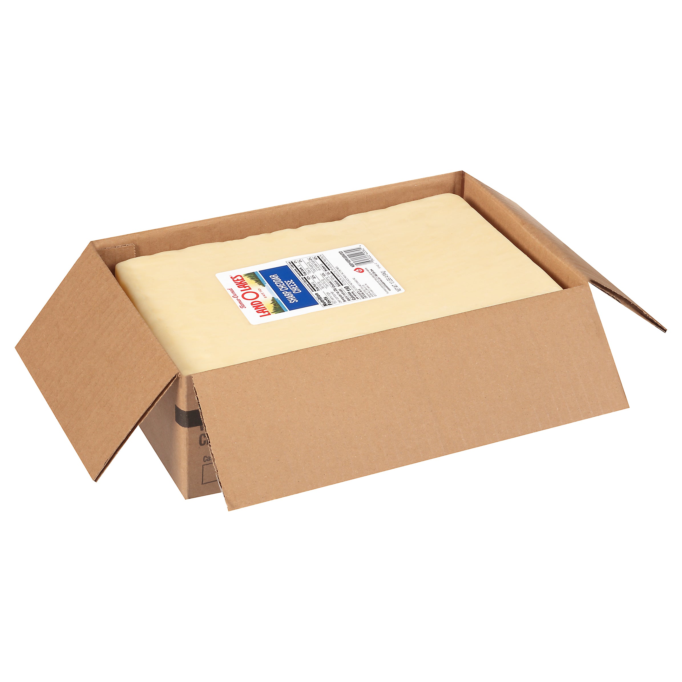 Land-O-Lakes® Sharp Cheddar Cheese White 10 Pound Each - 1 Per Case.