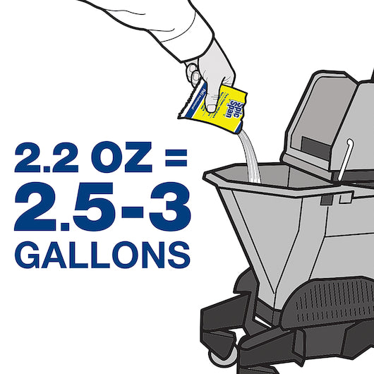 Spic & Span Floor Cleaner With Bleach Concentrate Powder Packet 2.2 Ounce Size - 45 Per Case.