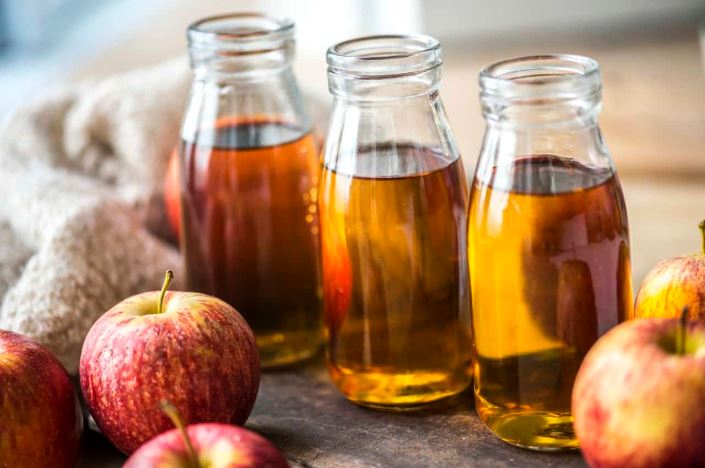 Musselman's Apple Cider Vinegar Plastic Bottle 128 Fluid Ounce - 4 Per Case.