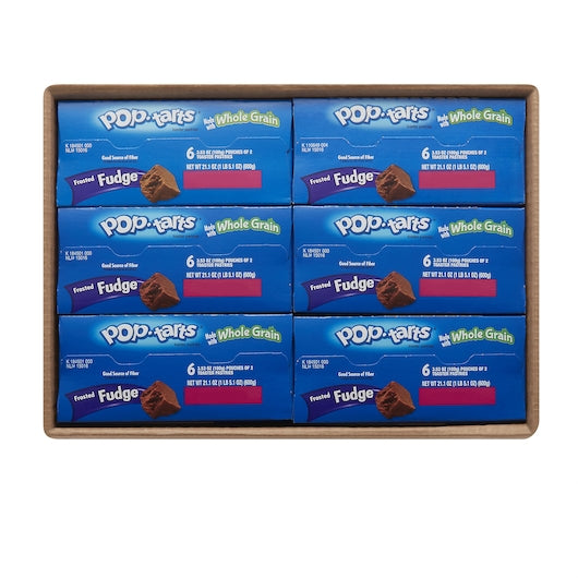 Kellogg's Pop Tarts Whole Grain Frosted Chocolate Fudge 3.4 Ounce Size - 72 Per Case.
