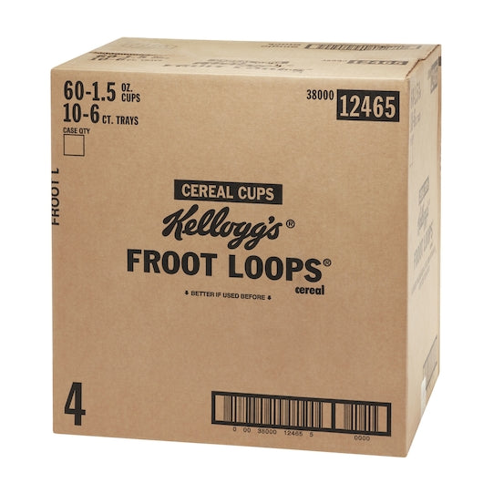 Kellogg's Froot Loops Cereal Original1.5 Ounce Size - 60 Per Case.