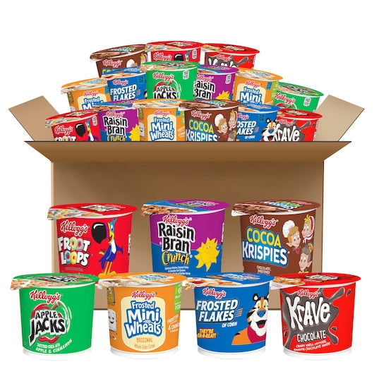 Kellogg's Total Assortments Cereal Favorite Pack 1 Count Packs - 60 Per Case.