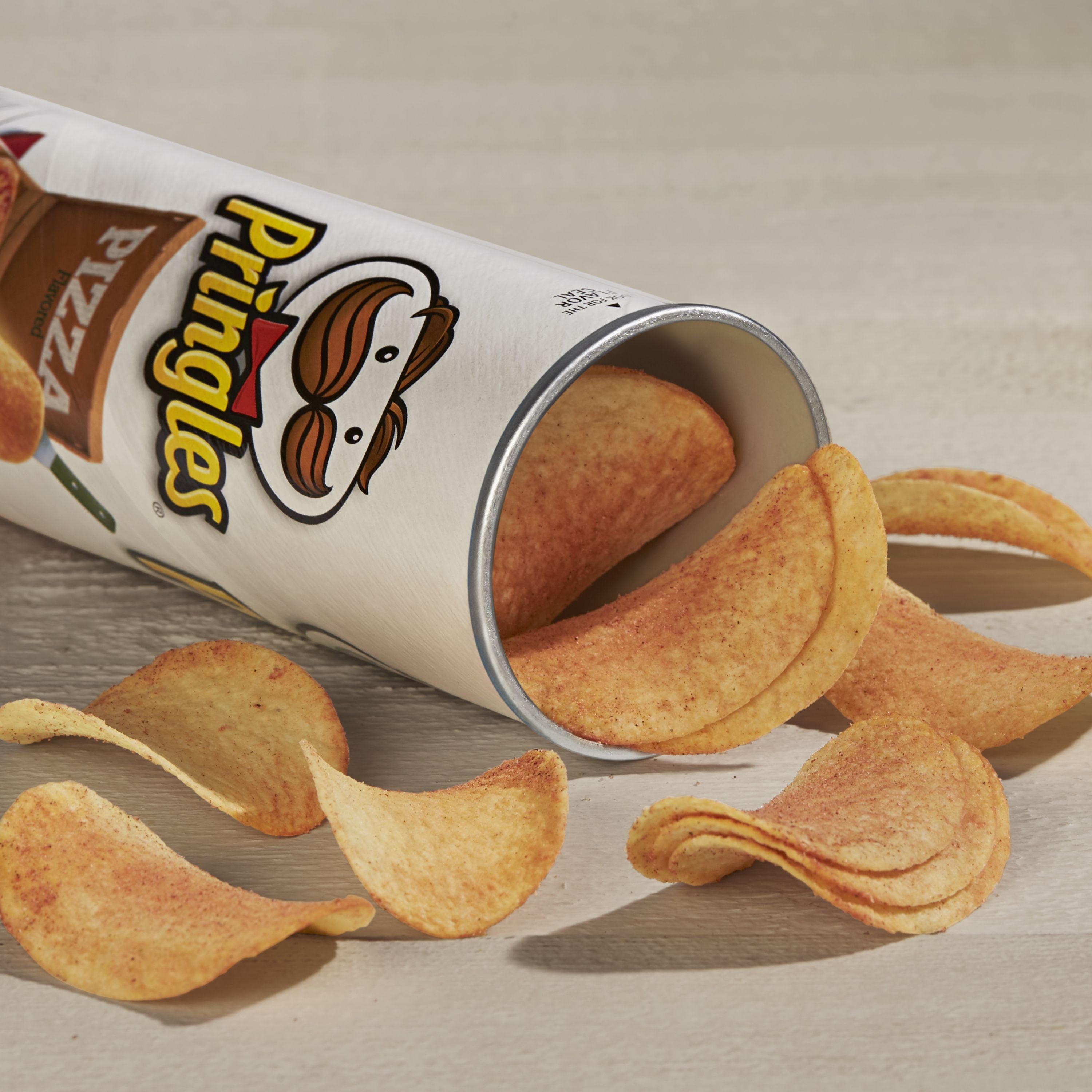 Pringles Pizza Potato Crisps, 5.5 Ounces - 14 Per Case.