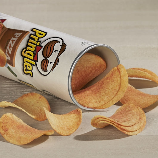 Pringles Pizza Potato Crisps, 5.5 Ounces - 14 Per Case.