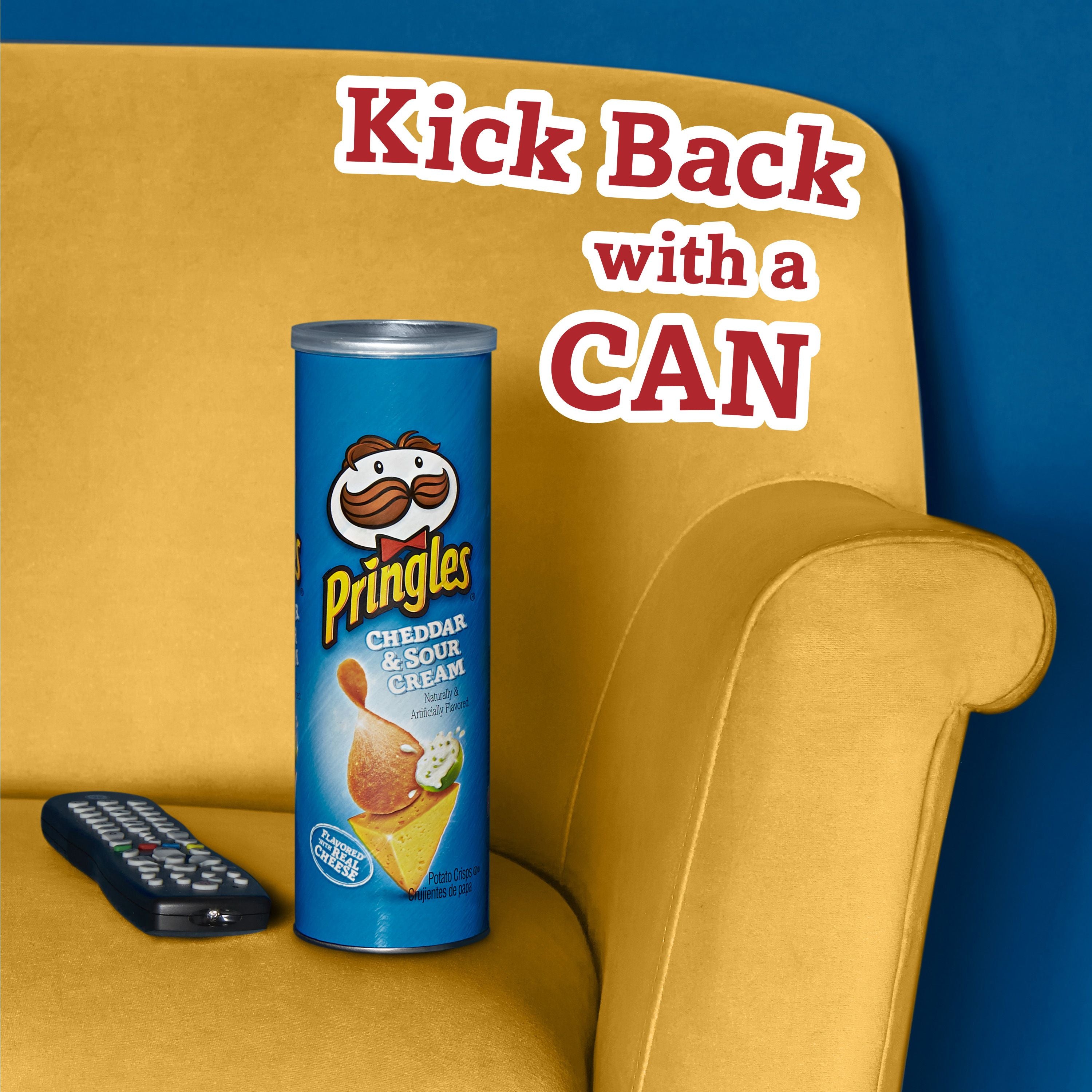 Pringles Cheddar & Sour Cream Potato Crisp, 5.5 Ounces- 14 Per Case.