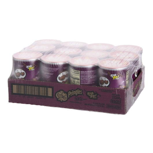 Pringles Crisps BBQ Grab n Go 2.5 Ounce Size - 12 Per Case.