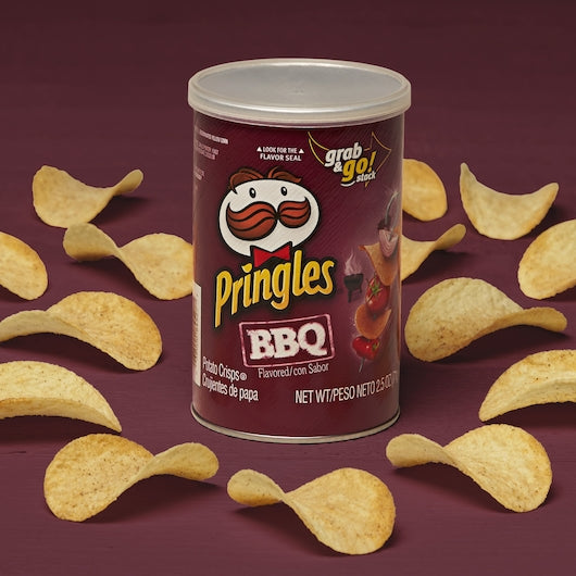 Pringles Crisps BBQ Grab n Go 2.5 Ounce Size - 12 Per Case.