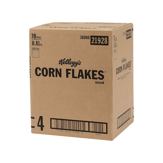 Kellogg's Corn Flakes Cereal 0.81 Ounce Size - 70 Per Case.