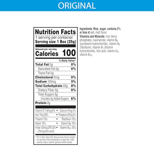 Kellogg's Rice Krispies Cereal 0.88 Ounce Size - 70 Per Case.