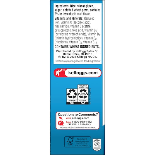 Kellogg's Special K Cereal0.81 Ounce Size - 70 Per Case.