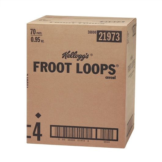 Kellogg's Froot Loops Cereal 0.95 Ounce Size - 70 Per Case.