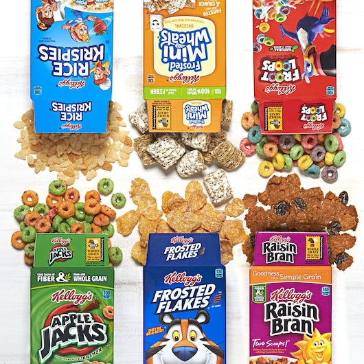 Kellogg's Total Assortments Cereal Variety 1 Count Packs - 72 Per Case.
