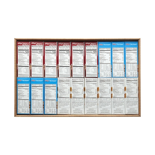 Kellogg's Total Assortments Cereal Variety 1 Count Packs - 72 Per Case.