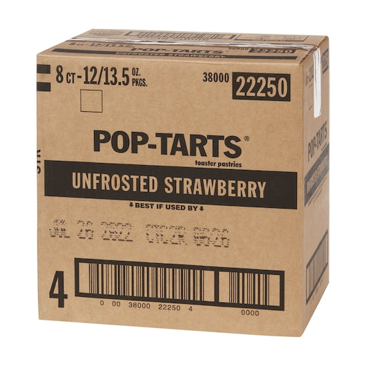 Kellogg's Pop Tarts Strawberry, 13.5 Ounce Size - 12 Per Case.