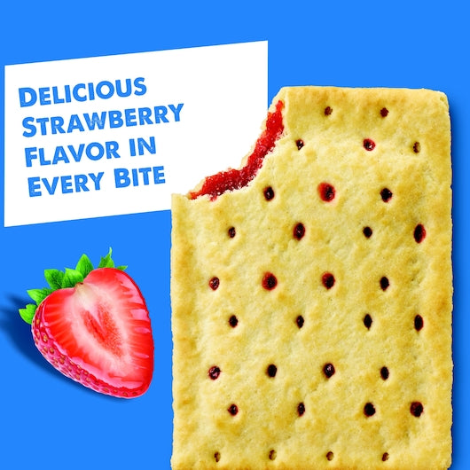 Kellogg's Pop Tarts Strawberry, 13.5 Ounce Size - 12 Per Case.