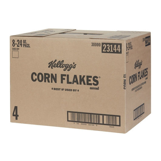 Kellogg's Corn Flakes Cereal 24 Ounce Size - 8 Per Case.
