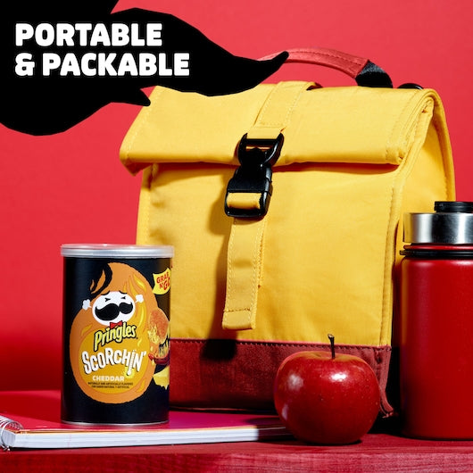 Pringles Crisps Scorchin' Cheese 2.5 Ounce Size - 12 Per Case.