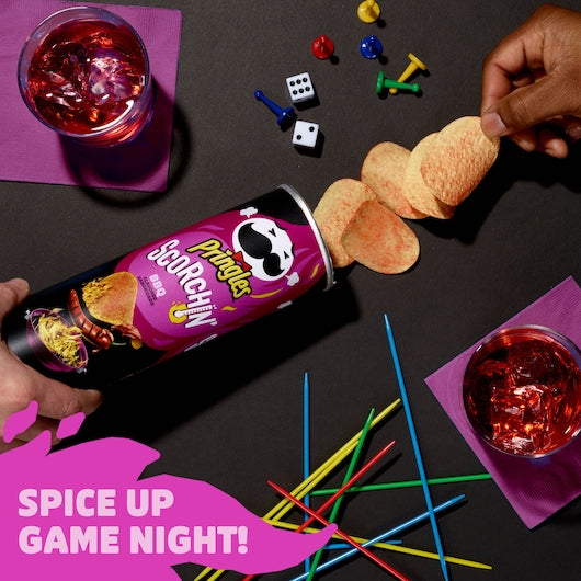 Pringles Crisps Scorchin' BBQ 5.5 Ounce Size - 14 Per Case.