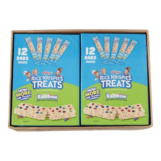 Kellogg's Rice Krispie Treats Original With Rainbow Gems 2.1 Ounce Size - 72 Per Case.