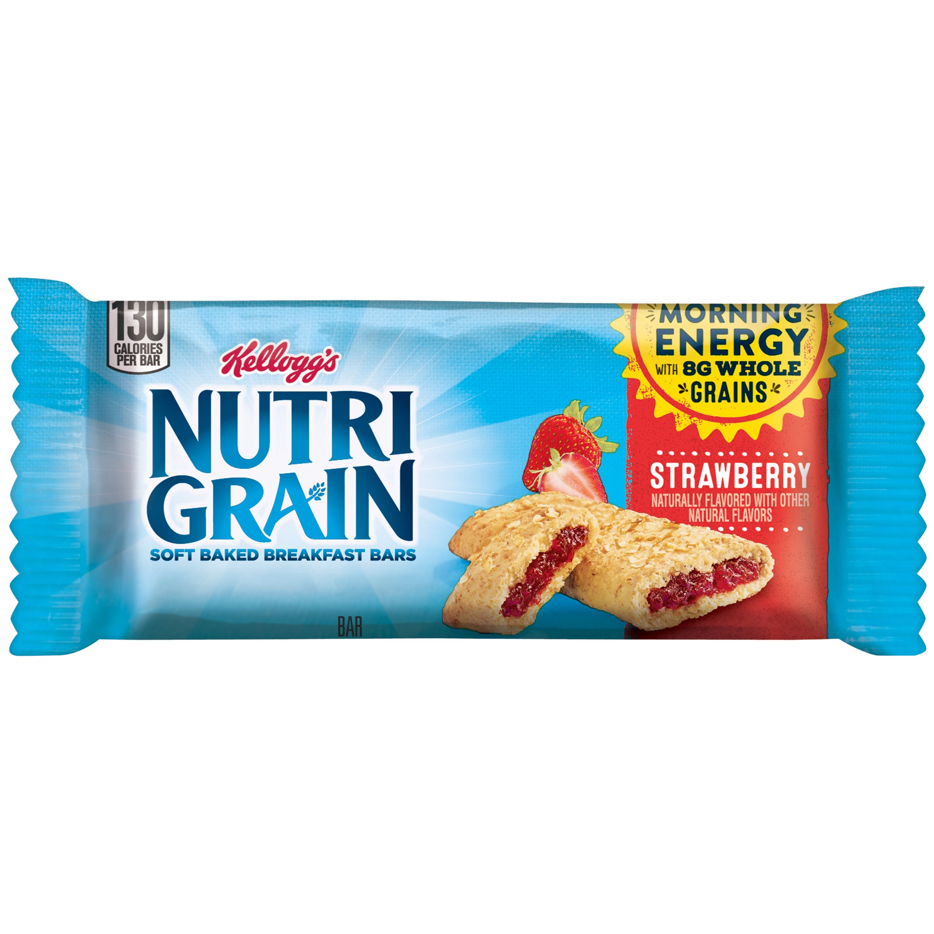 Kellogg's Nutri Grain Soft Baked Breakfast Bars Strawberry 1.3 Ounce Size - 96 Per Case.