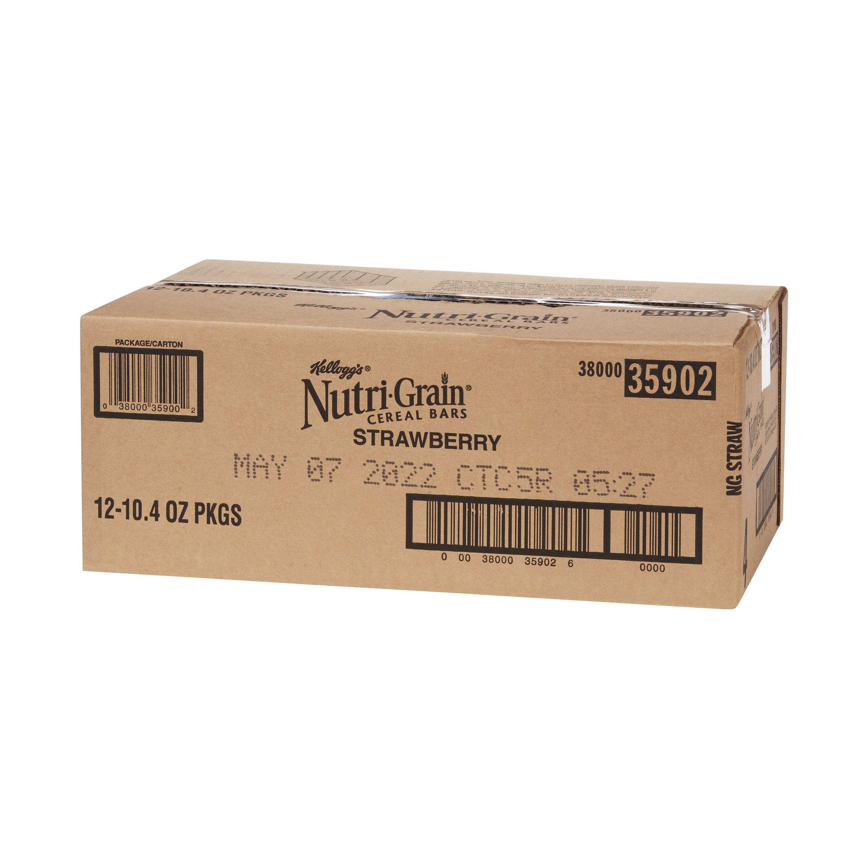 Kellogg's Nutri Grain Soft Baked Breakfast Bars Strawberry 1.3 Ounce Size - 96 Per Case.