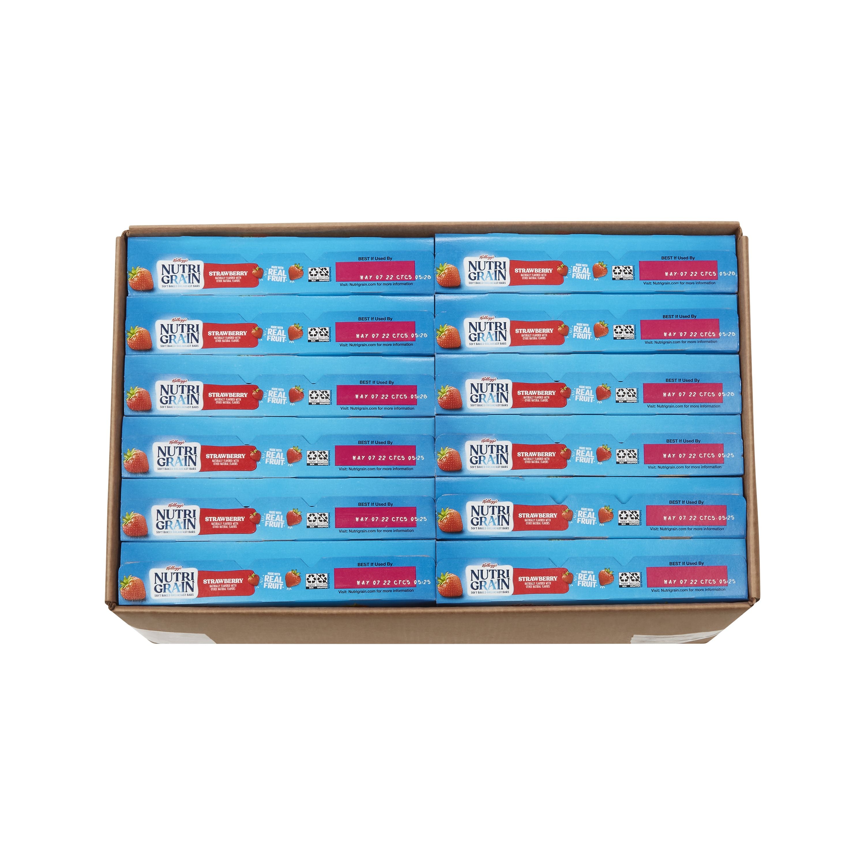 Kellogg's Nutri Grain Soft Baked Breakfast Bars Strawberry 1.3 Ounce Size - 96 Per Case.
