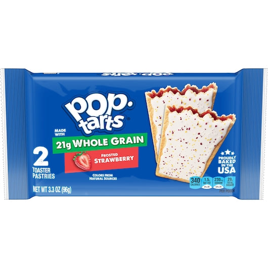 Kellogg's Pop Tarts Frosted Strawberry 3.3 Ounce Size - 72 Per Case.