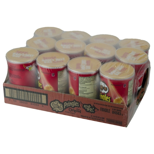 Pringles Original Grab & Go Potato Crisp, 2.3 Ounces - 12 Per Case.
