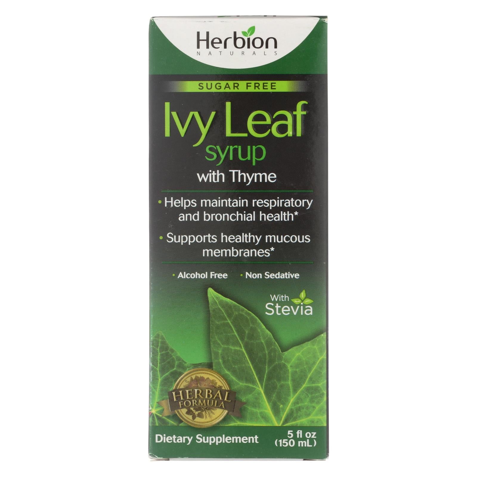 Herbion Naturals Sugar Free Ivy Leaf Syrup With Thyme Dietary Supplement - 1 Each - 5 Ounce