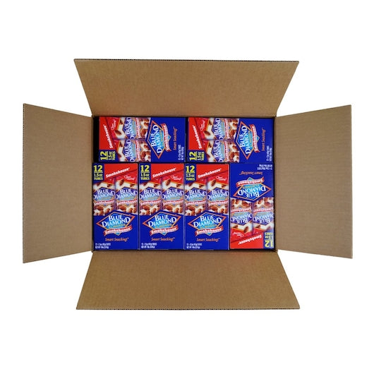 Blue Diamond Smokehouse Almonds Tube 1.5 Ounce Size - 144 Per Case.