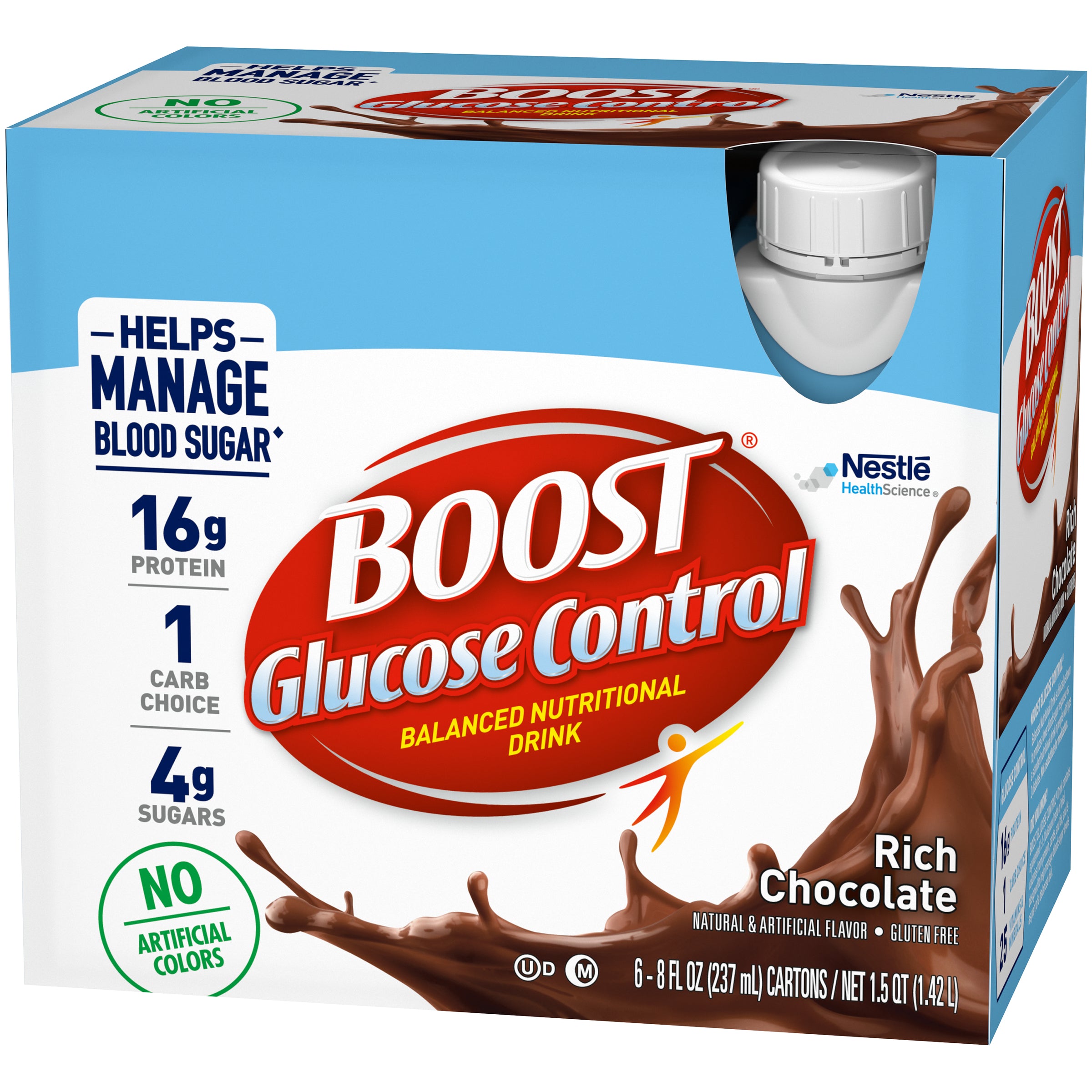 Nestle Boost Adult Nutrition Chocolate 8.01 Fluid Ounce - 24 Per Case.