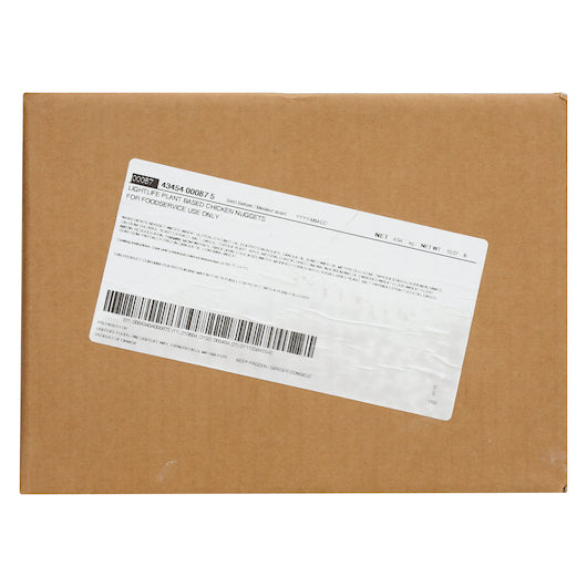 Lightlife Plant Based Chick'n Nuggets, 10 Pound Each - 1 Per Case.