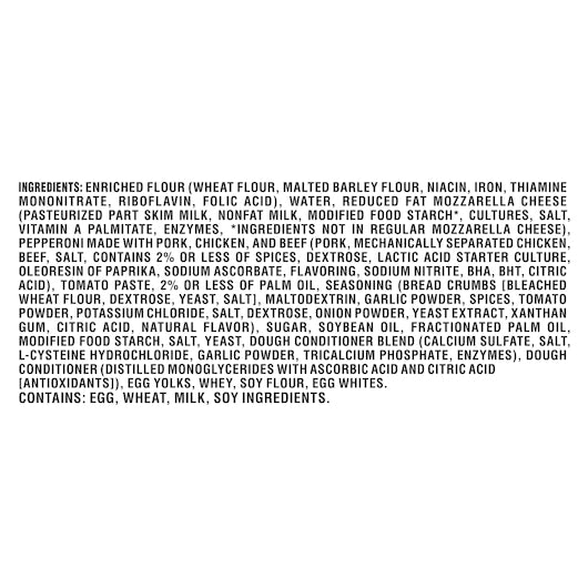 Hot Pockets Pepperoni Pizza 4 Ounce Size - 30 Per Case.