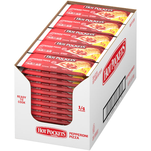 Hot Pockets Pepperoni Pizza 4 Ounce Size - 30 Per Case.