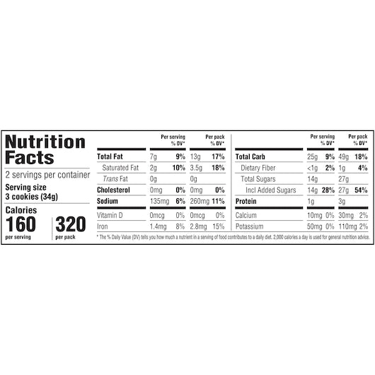 Oreo Cookie, 2.4 Ounce, 12 Per Box, 4 Per Case