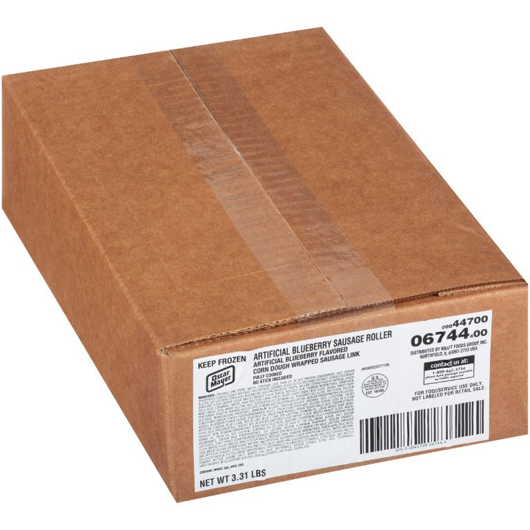 OSCAR MAYER Blueberry Pancake Sausage (20 Count 3.31 lb. Case)