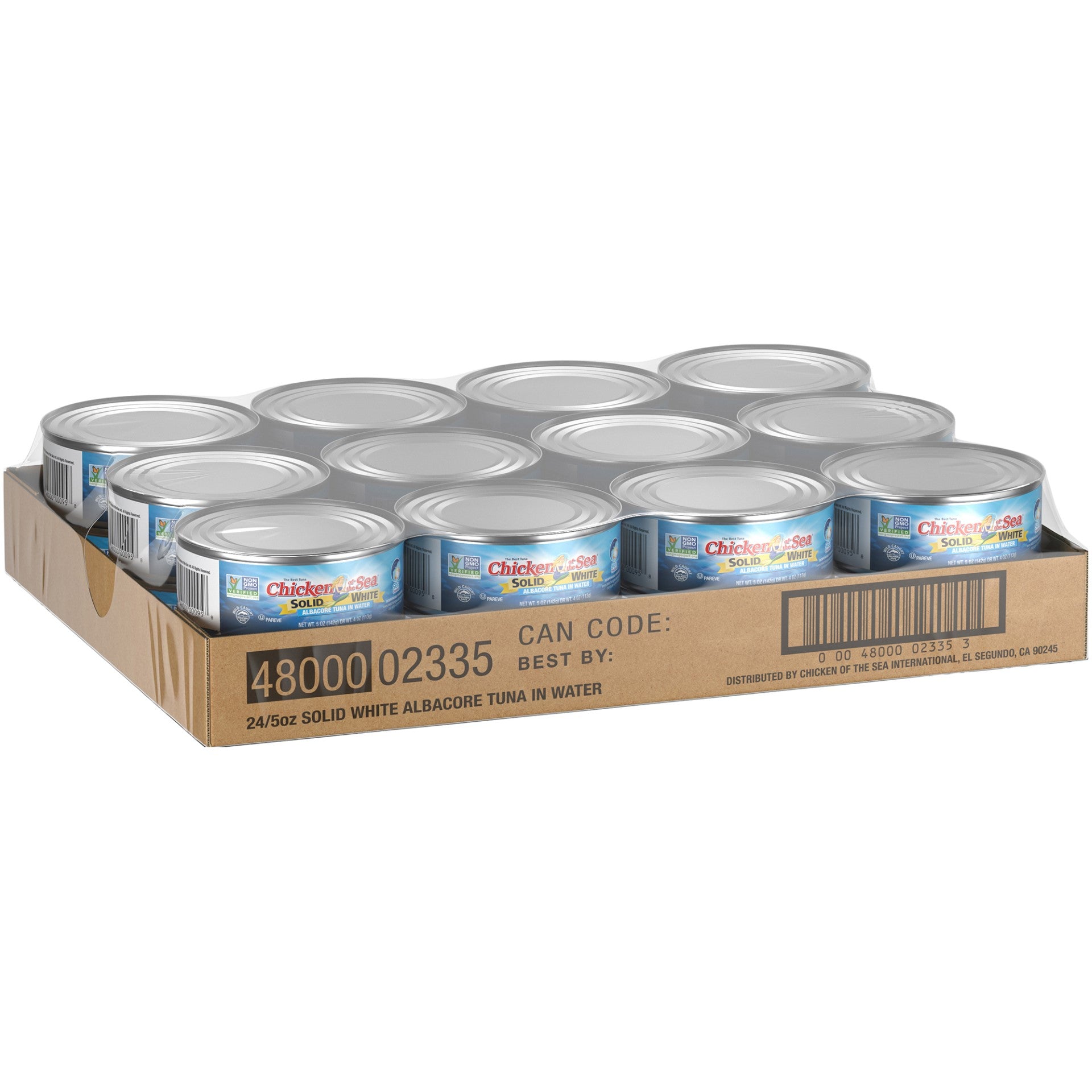 Chicken Of The Sea Solid White Albacore Tunain Water 5 Ounce Size - 24 Per Case.