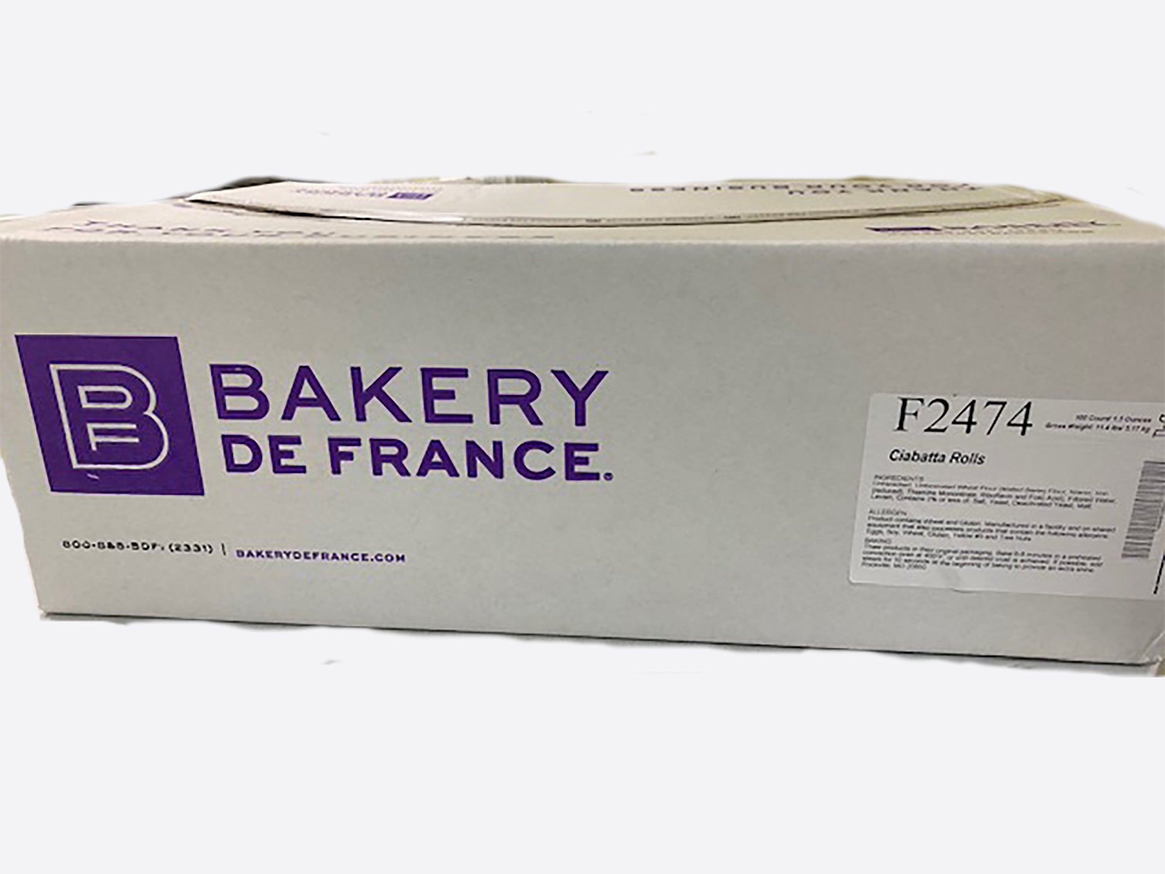 Ciabatta Rolls 1.5 Ounce Size - 100 Per Case.