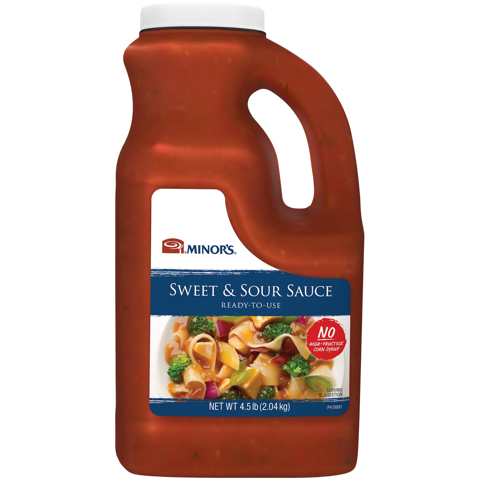 Minor's Sweet & Sour Sauce Ready-To-Use 0.5 Gallon - 6 Per Case.