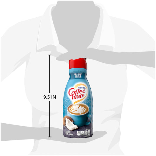 Coffee-Mate Liquid Coconut Cream, 32 Fluid Ounces, 6 per case