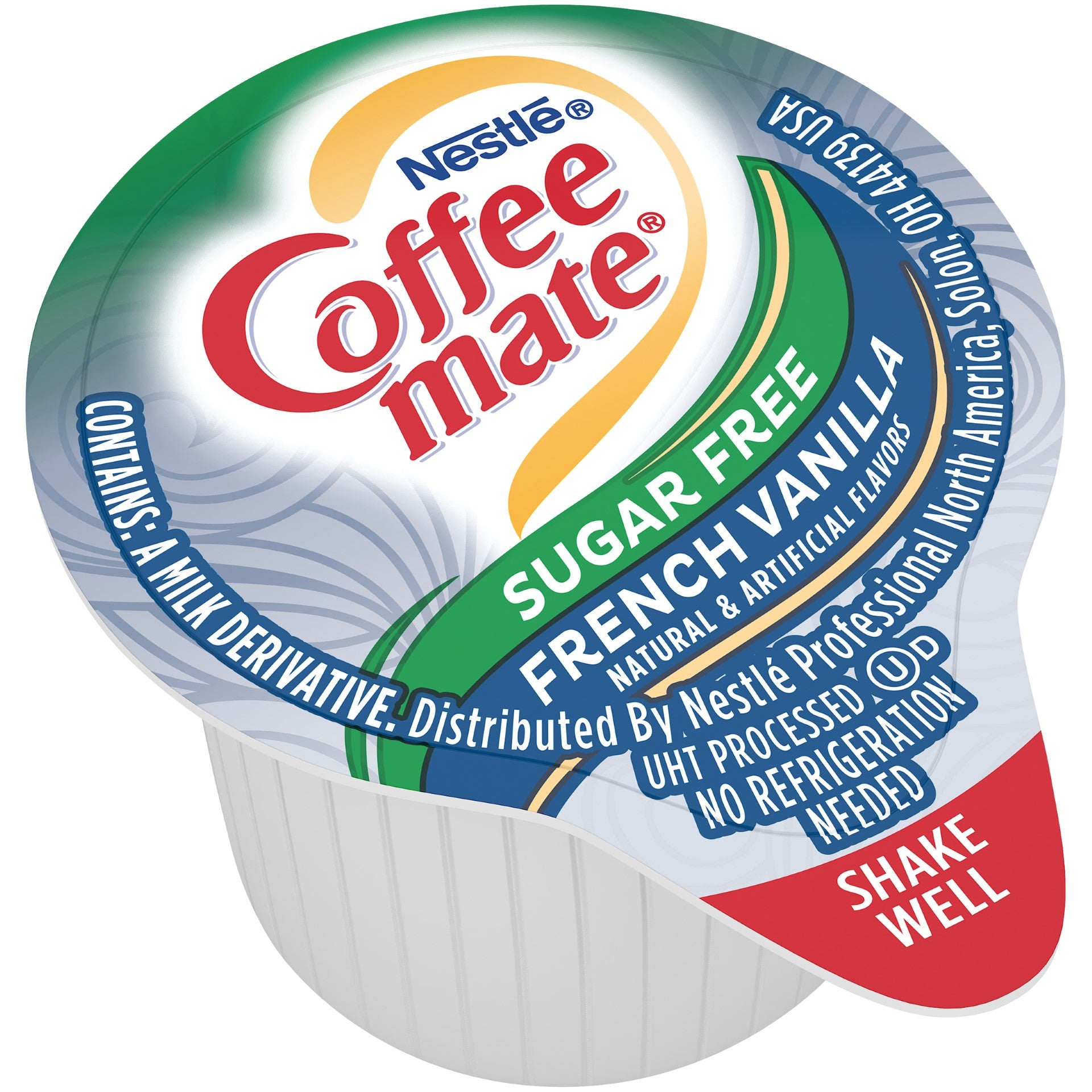 Nestle Coffee Mate Coffee Creamer Sugar Freefrench Vanilla Flavor Liquid Creamer Singles 18.7 Fluid Ounce - 4 Per Case.