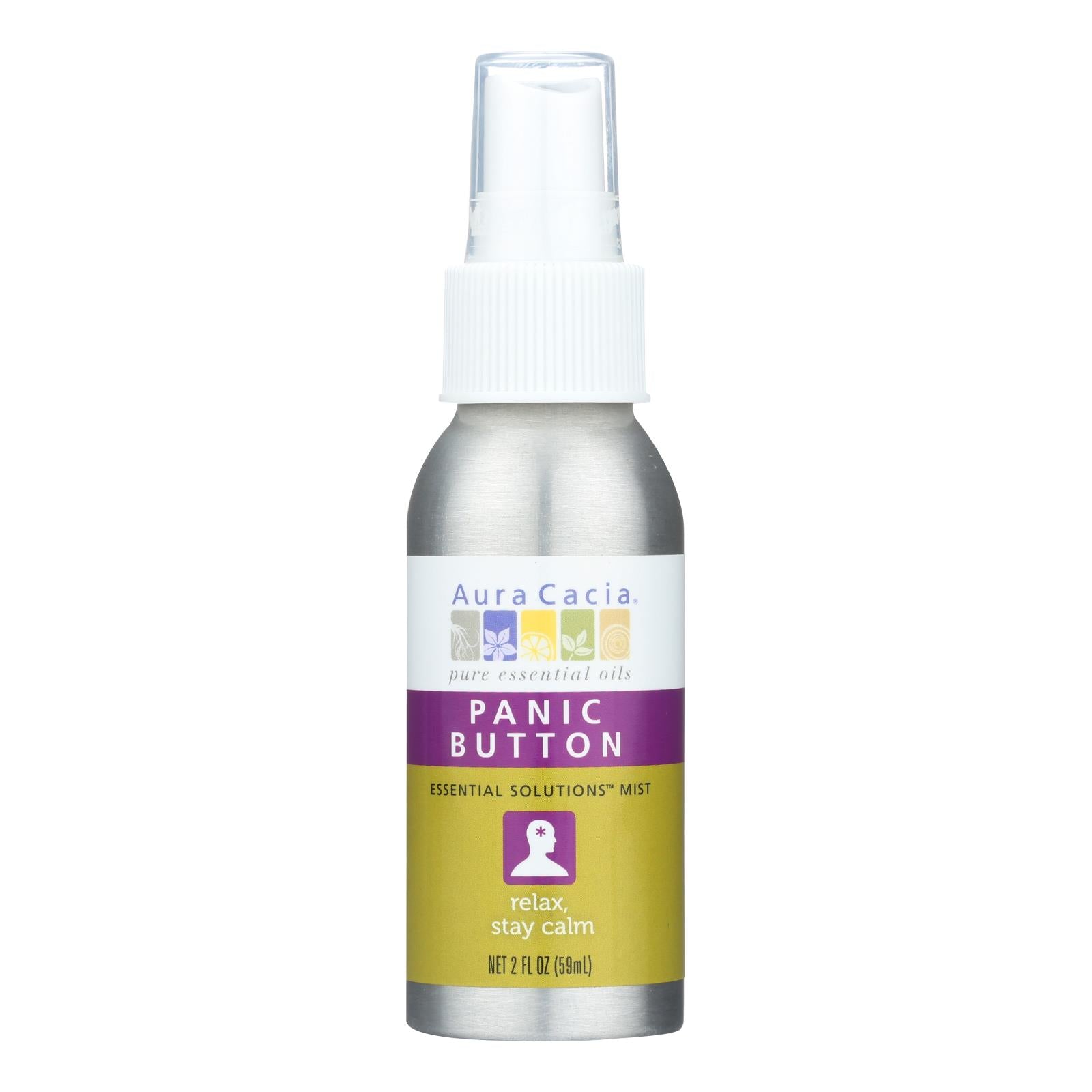 Aura Cacia - Essential Solutions Mist Panic Button - 2 fl Ounce