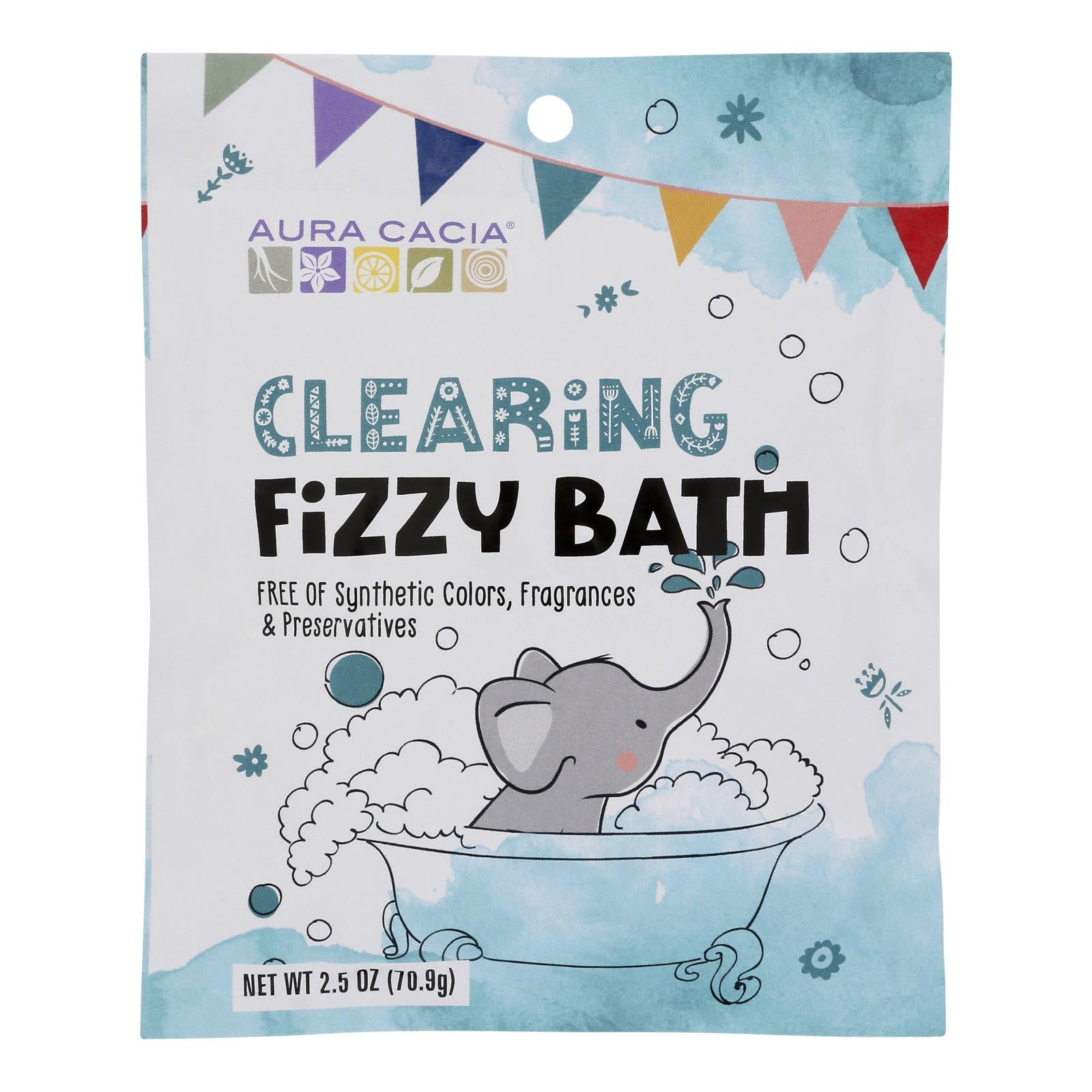 Aura Cacia - Fizzy Bath Kids Clearing - Case of 6-2.5 Ounce