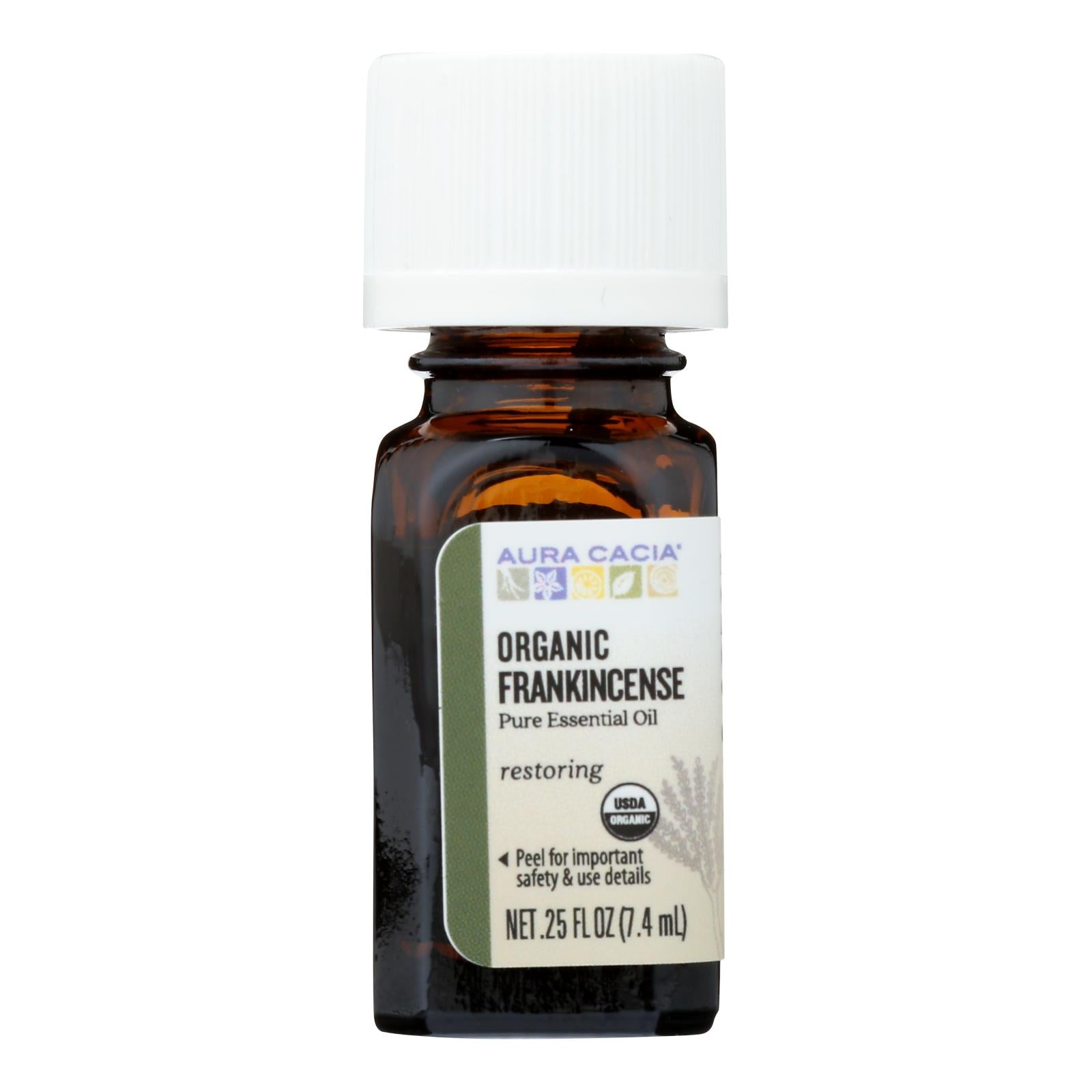 Aura Cacia - Organic Essential Oil - Frankincense - .25 fl Ounce
