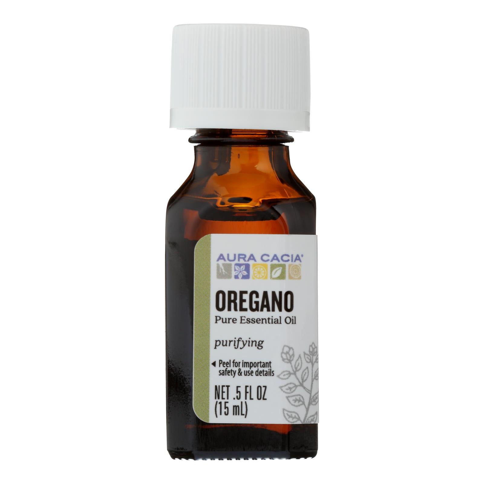 Aura Cacia - Essential Oil - Oregano - 0.5 FL Ounce.